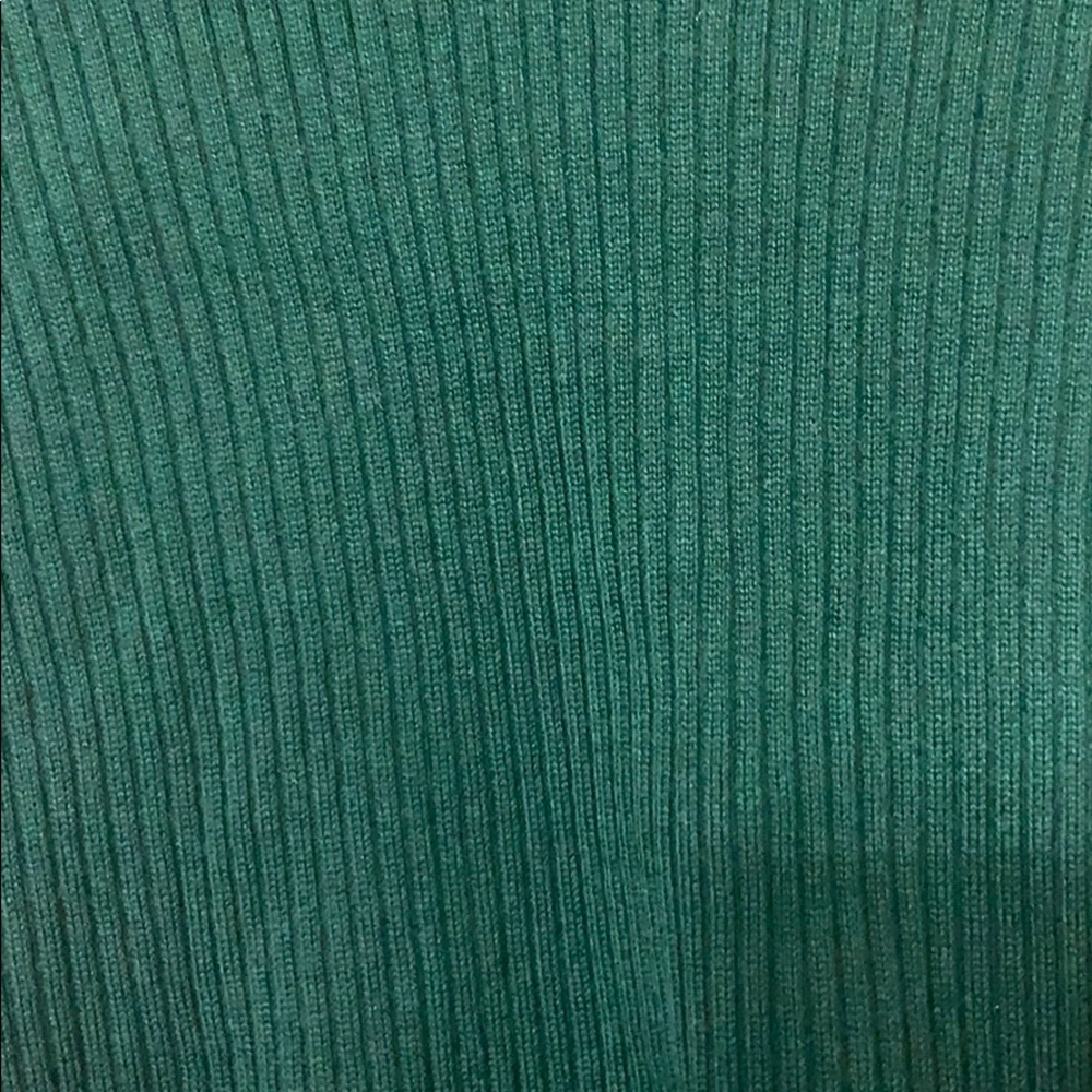 Dark Green Ribbed Sweater - Picture 2 of 2